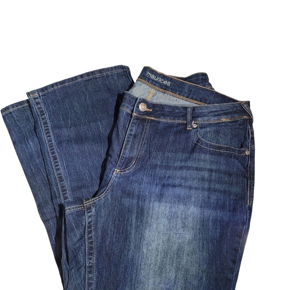 Maurices Jeans 20W Reg Boot Cut Dark Wash Stretch Denim